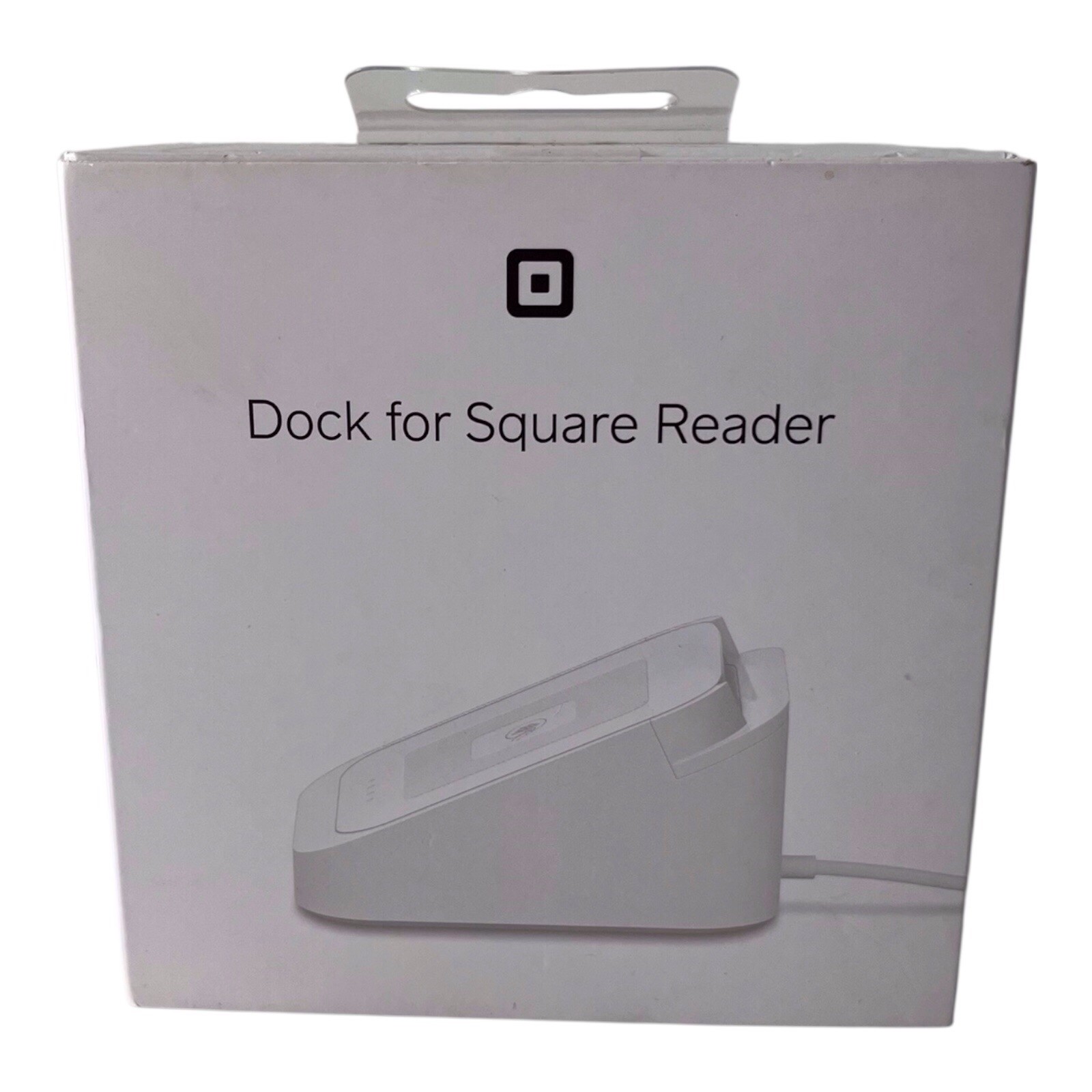 Genuine Square Dock and Base for Square Reader w USB Charging Cable White NIB