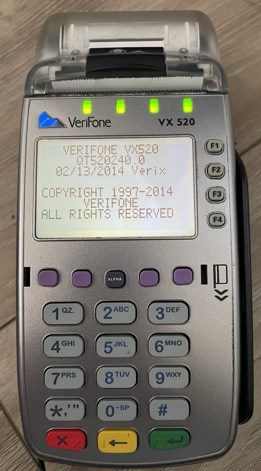 VeriFone VX 520 Wired Credit Card Terminal, VX Series Card Payment Terminal