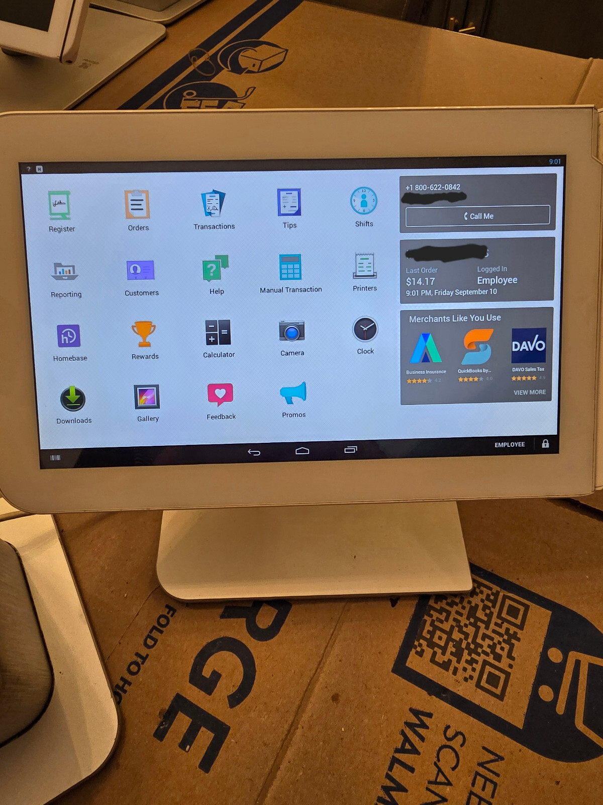 Clover Station C100 POS 1.0 w/Printer + Cash Drawer *WORKING* – PARTS ONLY SALE