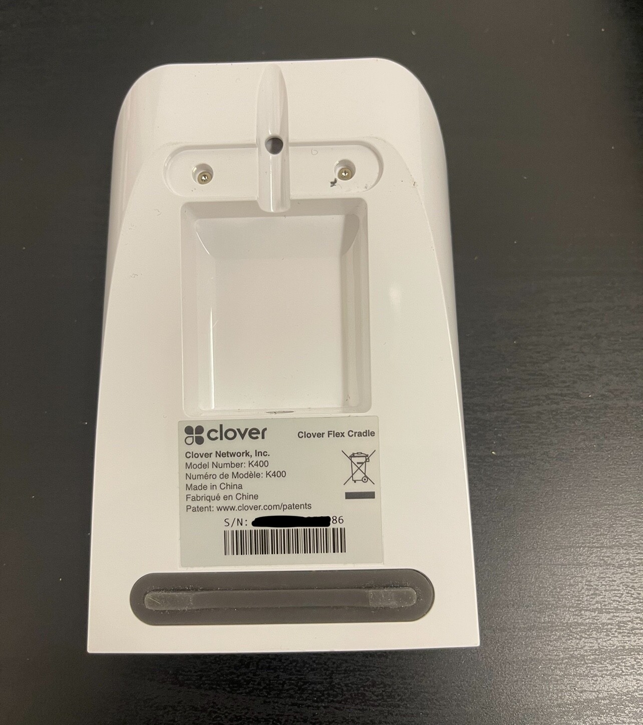 Clover Flex POS K400 Handheld Cradle for Parts/Repair. includes Silicone Sleeve