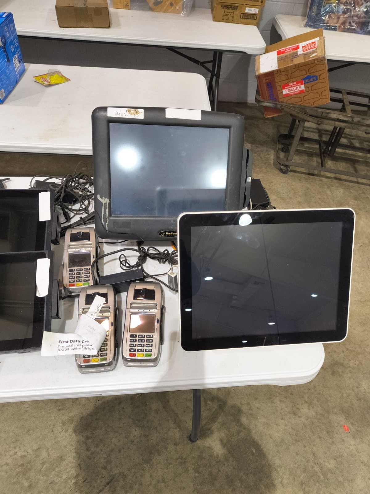 POS Systems, Printers, Credit Card Machines, And Cash Box Please Read Decription
