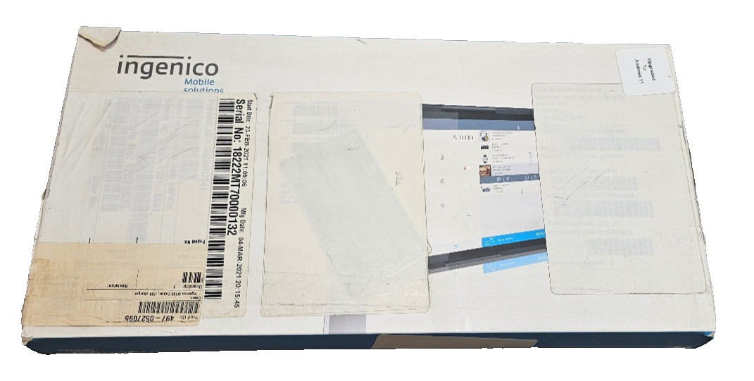 Ingenico Moby/M100 Touchscreen Payment Android 11 POS Tablet PMS-808-08861B, New