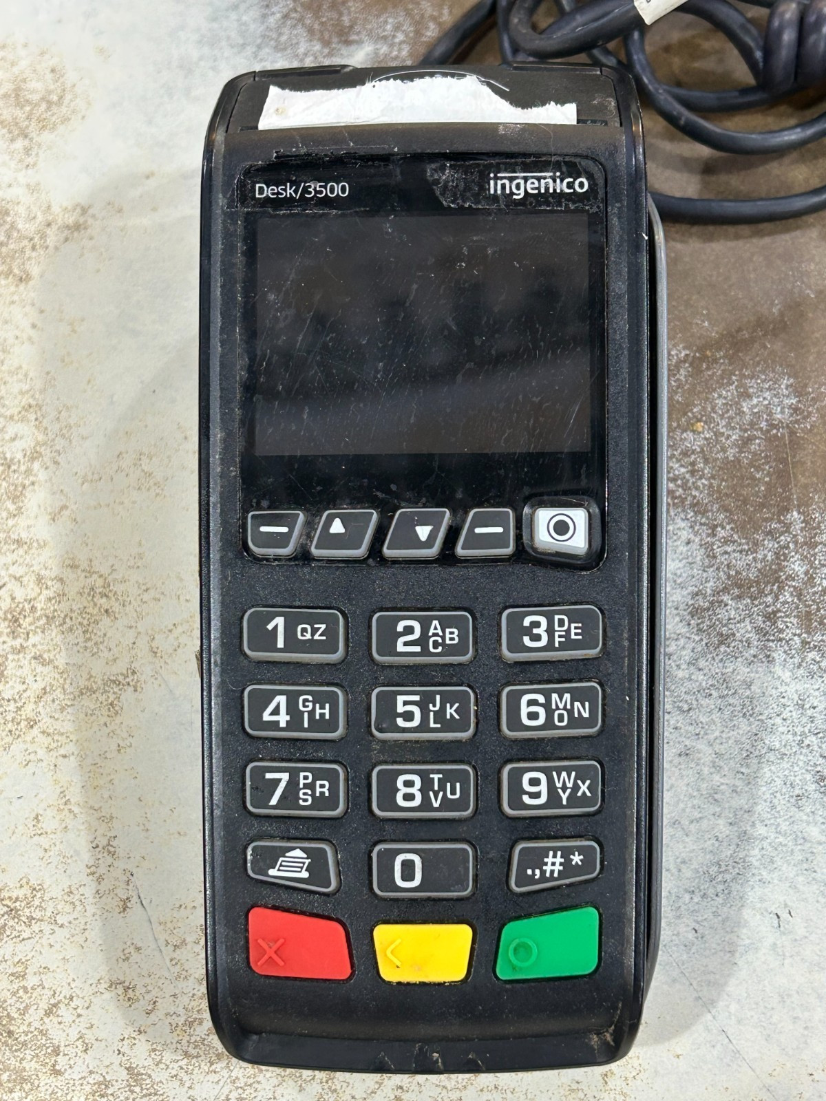 Ingenico Desk 3500 Credit Card Terminal With Ingenico iPP315 Pin Pad