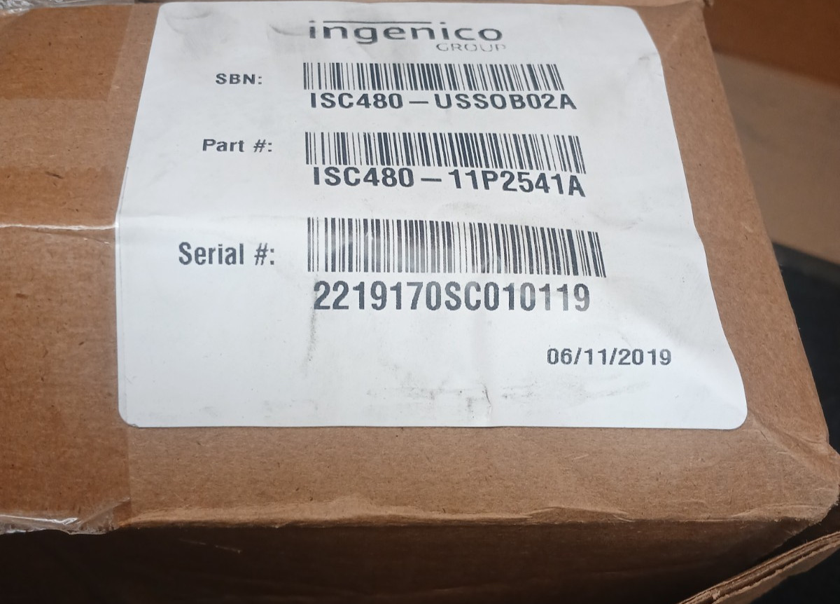 Ingenico iSC Touch 480 Credit Card Terminal Reader isc480-11p254ba