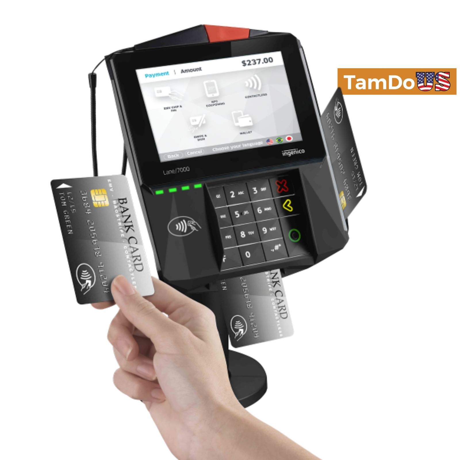 Ingenico Lane 7000 5″ Contactless POS Credit Card Payment Terminal Reader
