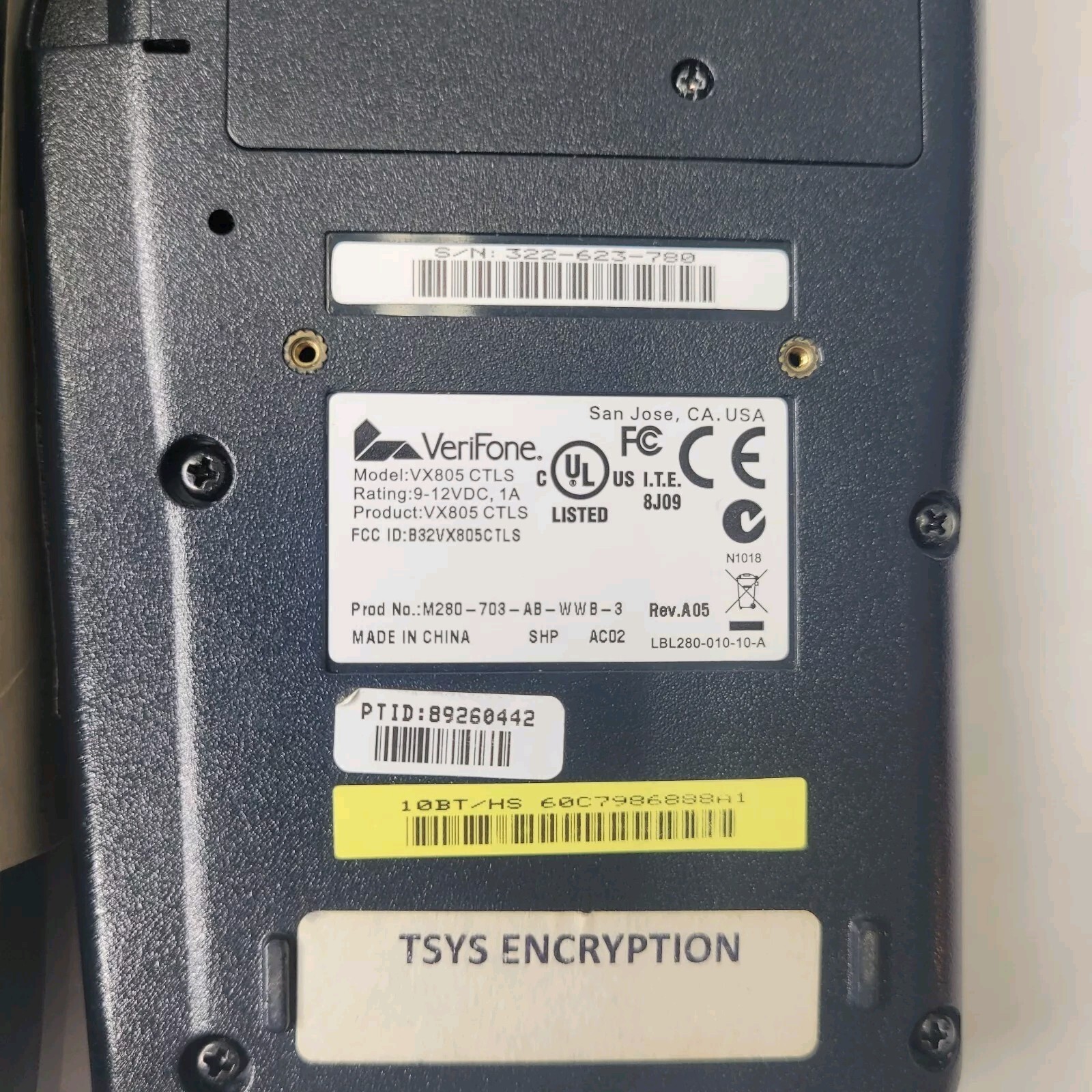 Verifone VX 520 Terminal and VX 805 CTLS PIN Pad Bundle with Power Supply Cables