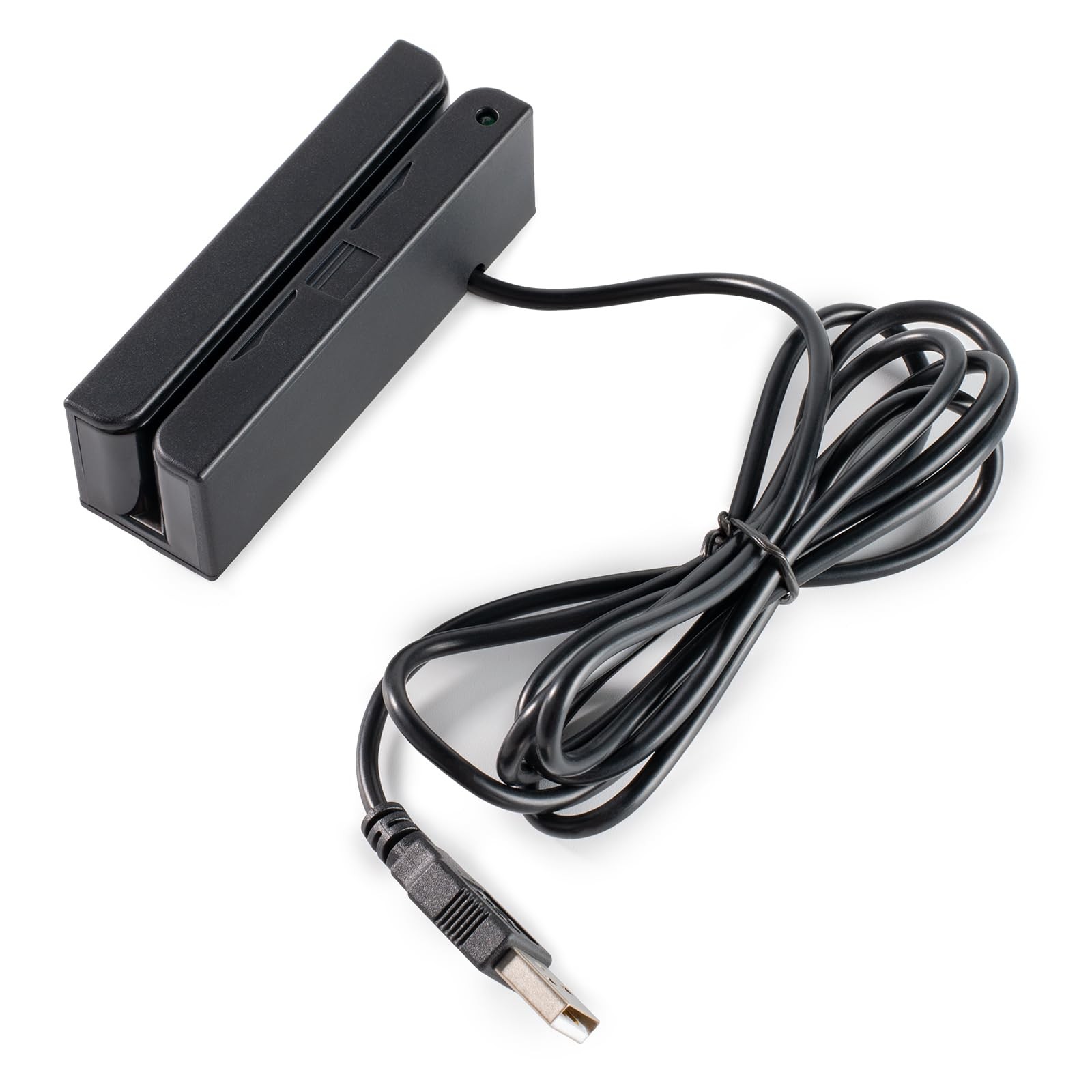 Msr90 Swiper Magnetic Credit Card Reader USB 3-Tracks Hi/Lo Data Collector, Mini