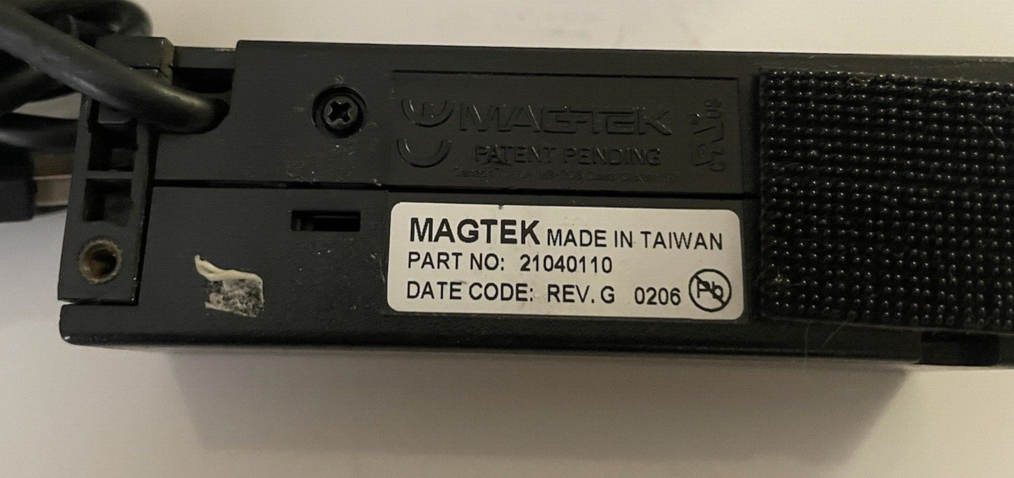 MagTek 21040110 USB Credit Card Swiper – Black