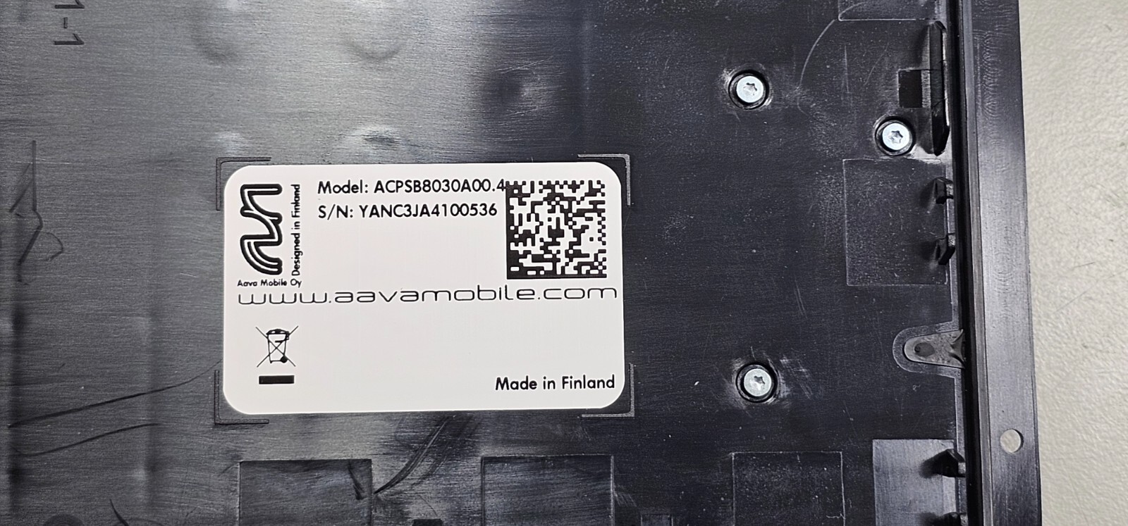 Aava ACPSB8030A00 8″ SmartBack USB Sled PAC Plate for Verifone E285