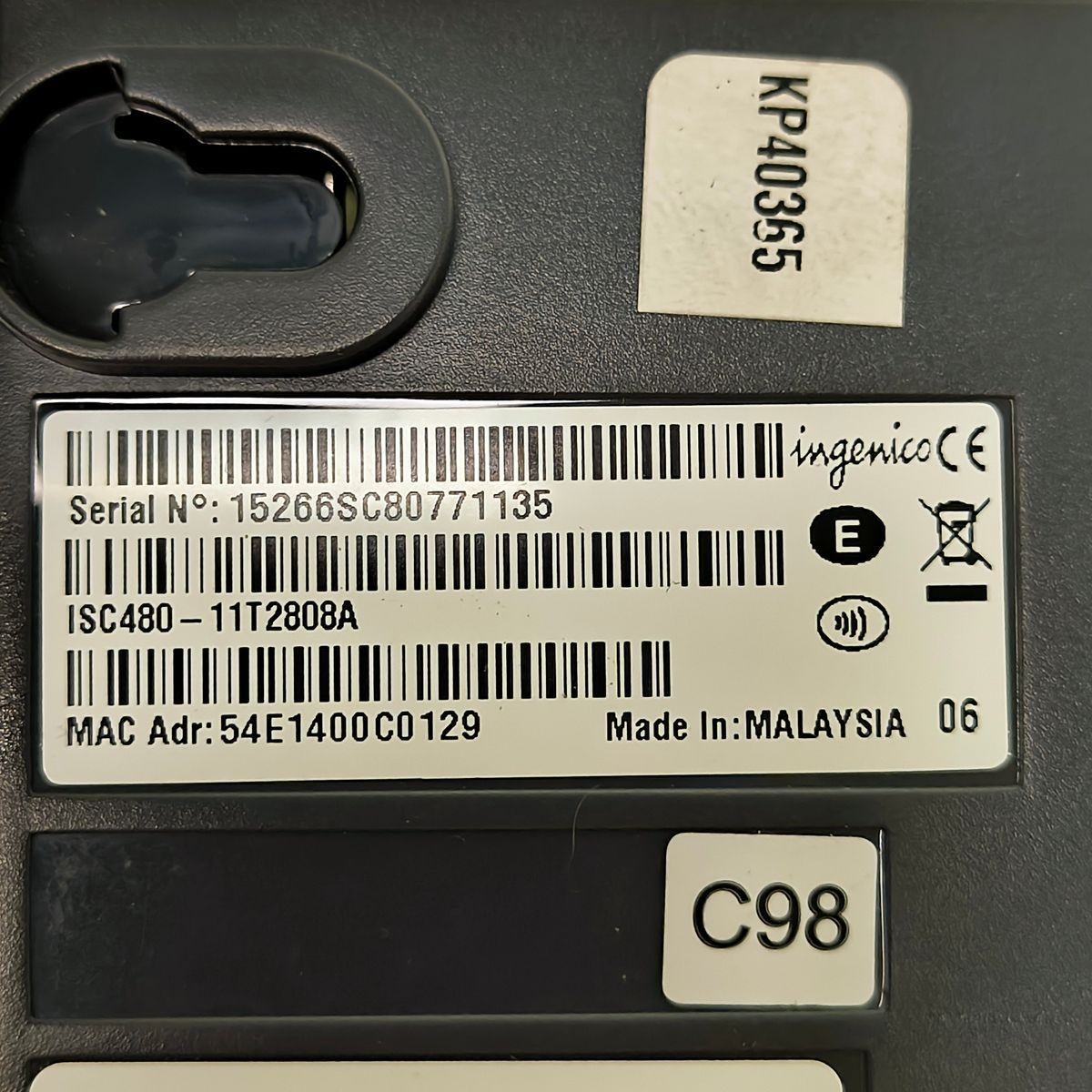 Ingenico ISC Touch 480 Payment Terminal Credit Card Reader POS ISC480-00BP01A