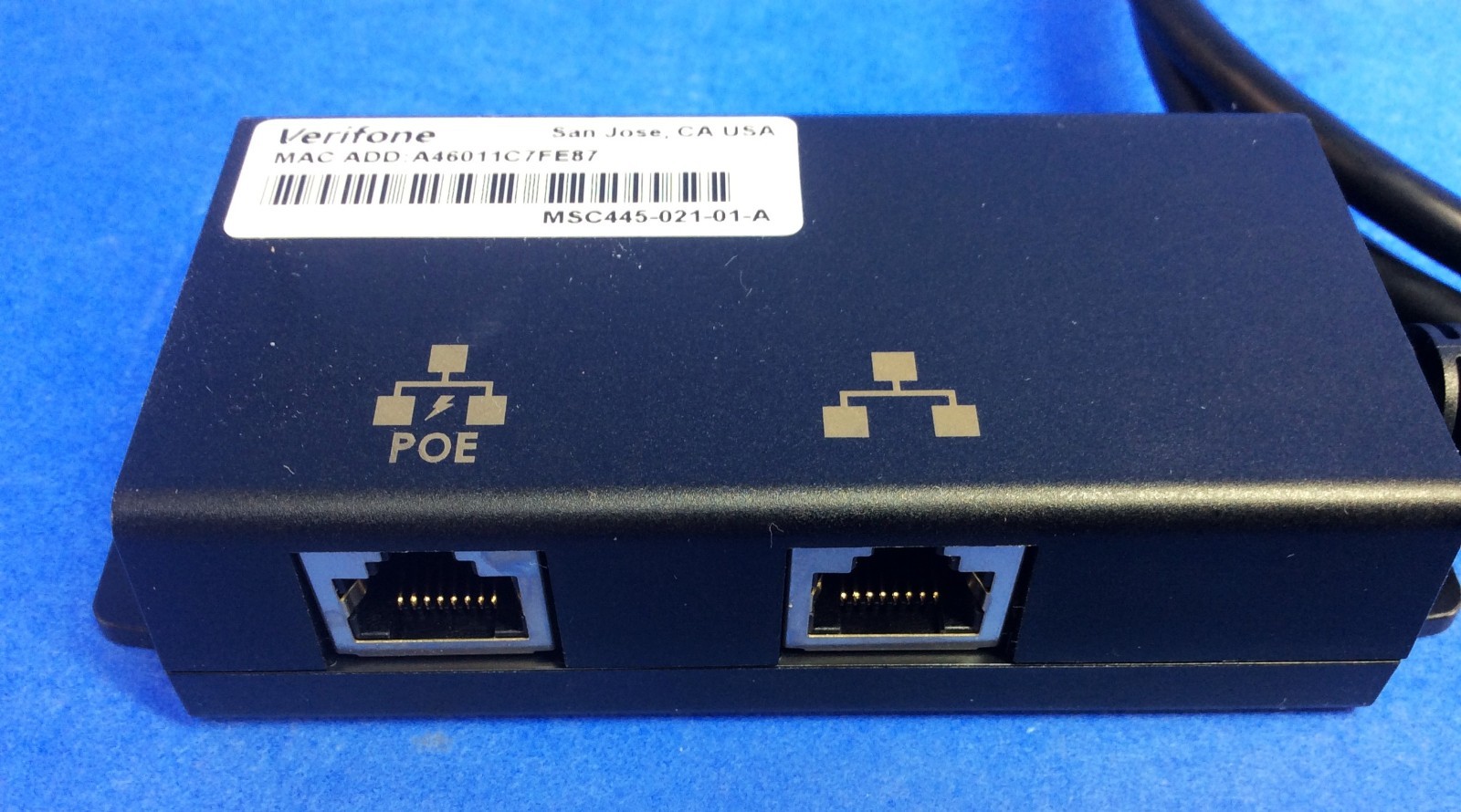 Lot of 2 – Verifone (MSC445-021-01-A) M4 PoE ETH Ethernet Cable Assembly – NEW