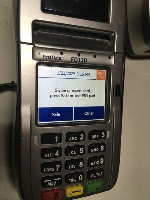 FirstData FD 130 Credit Card Reader 001805064