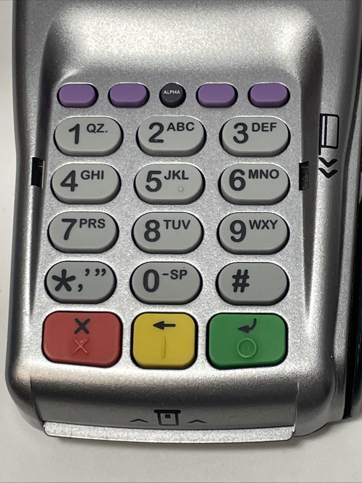 VeriFone VX805 CTLS Pin Pad Tamper Chip/Card Reader W/ Power Cord Untested Read