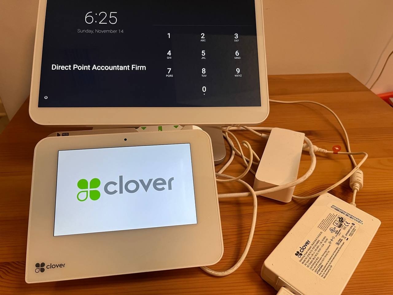 Clover Station Pro POS S503 w/ C503 Terminal BLOCKED Cracked Screen Parts