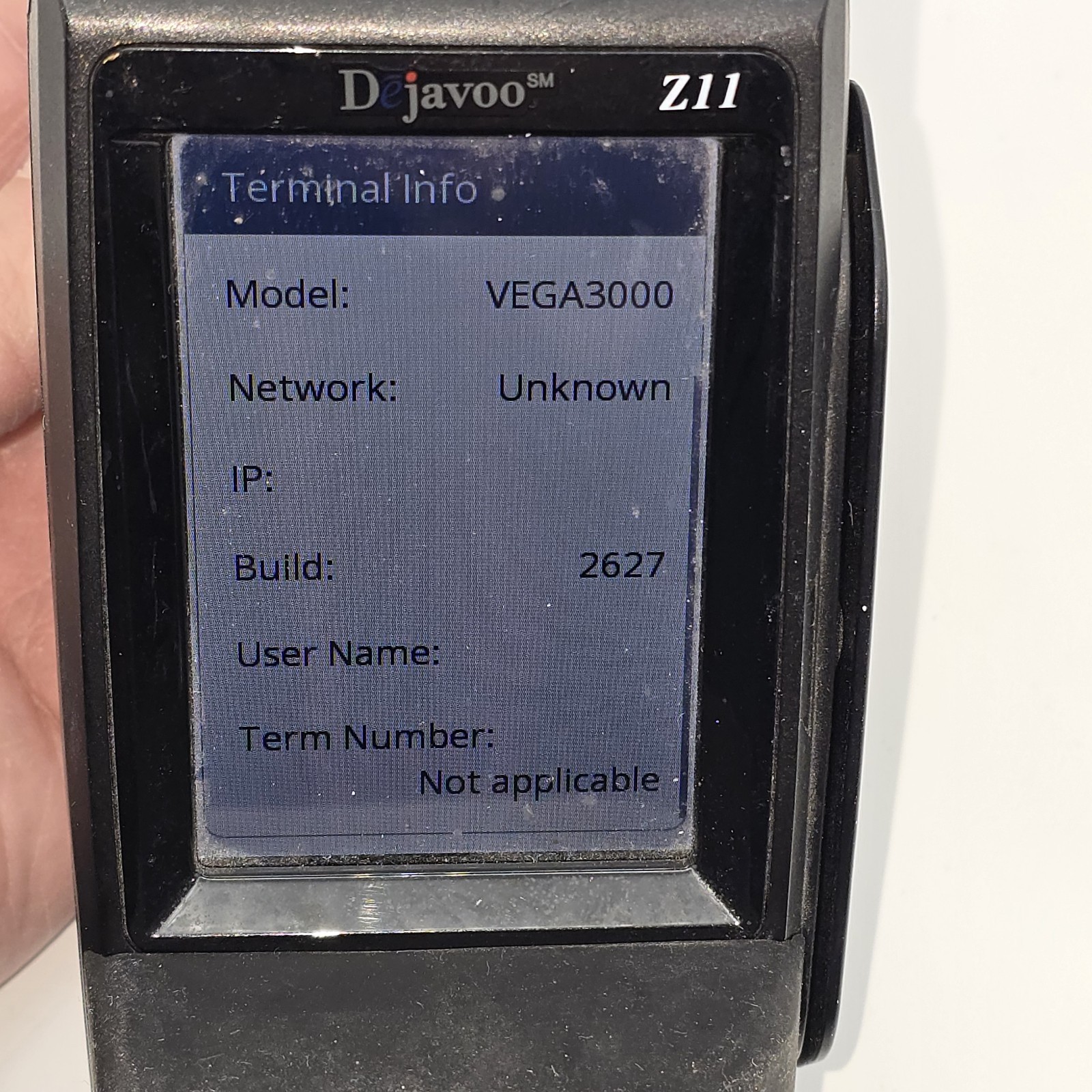 DEJAVOO Z11 VEGA3000 Credit and Debit Card Terminal