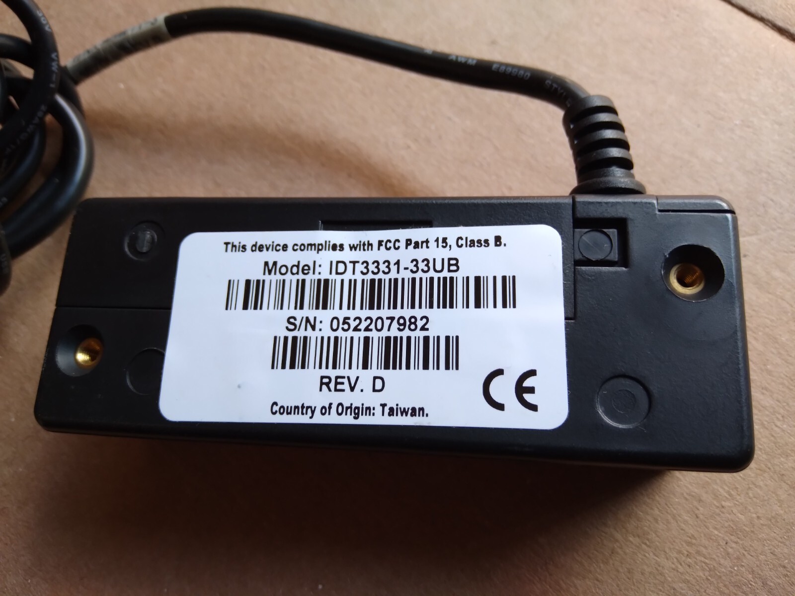 (2X) ID TECH Magnetic Stripe POS Credit/Debit Card Reader Model IDMB-334133BX