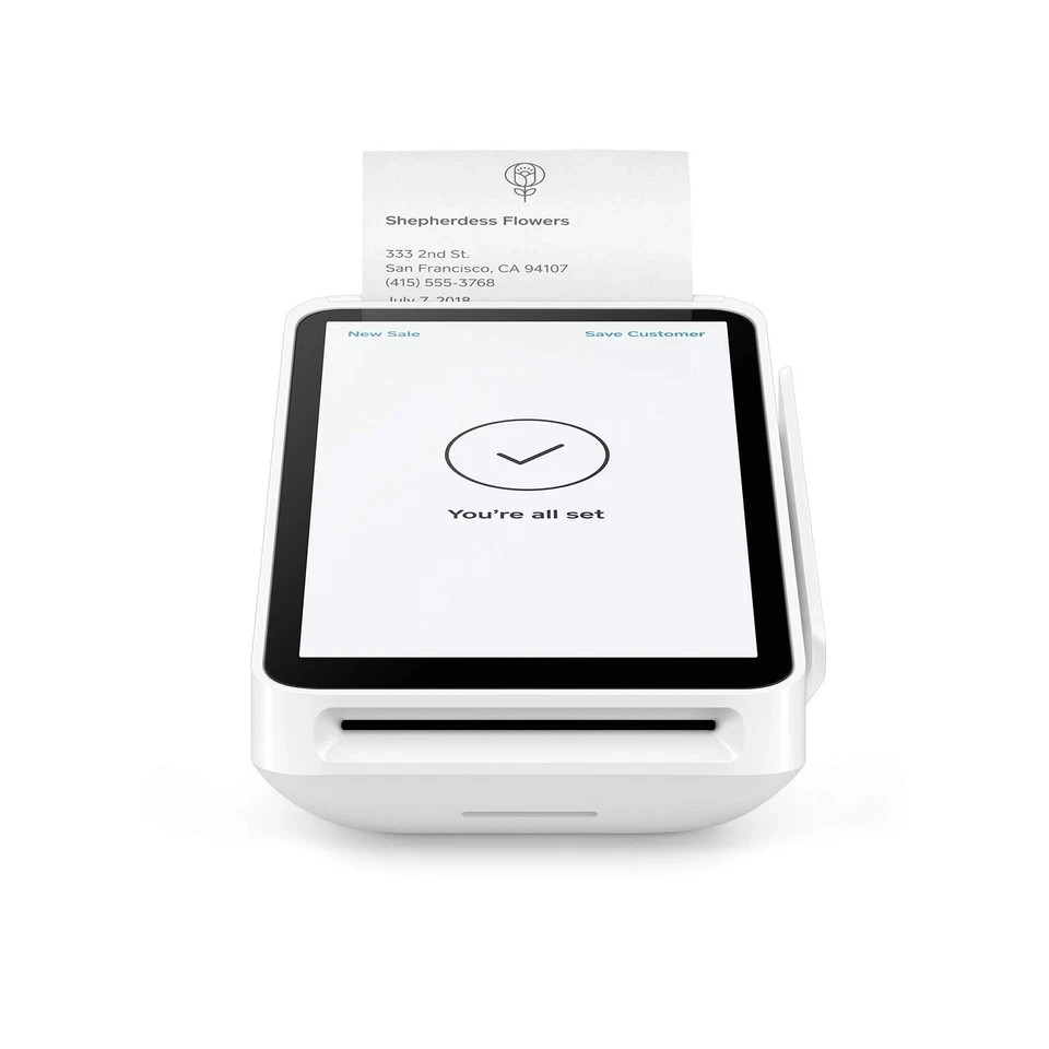 Square -Terminal-Credit Card Machine to Accept All Payments | Mobile POS WHITE