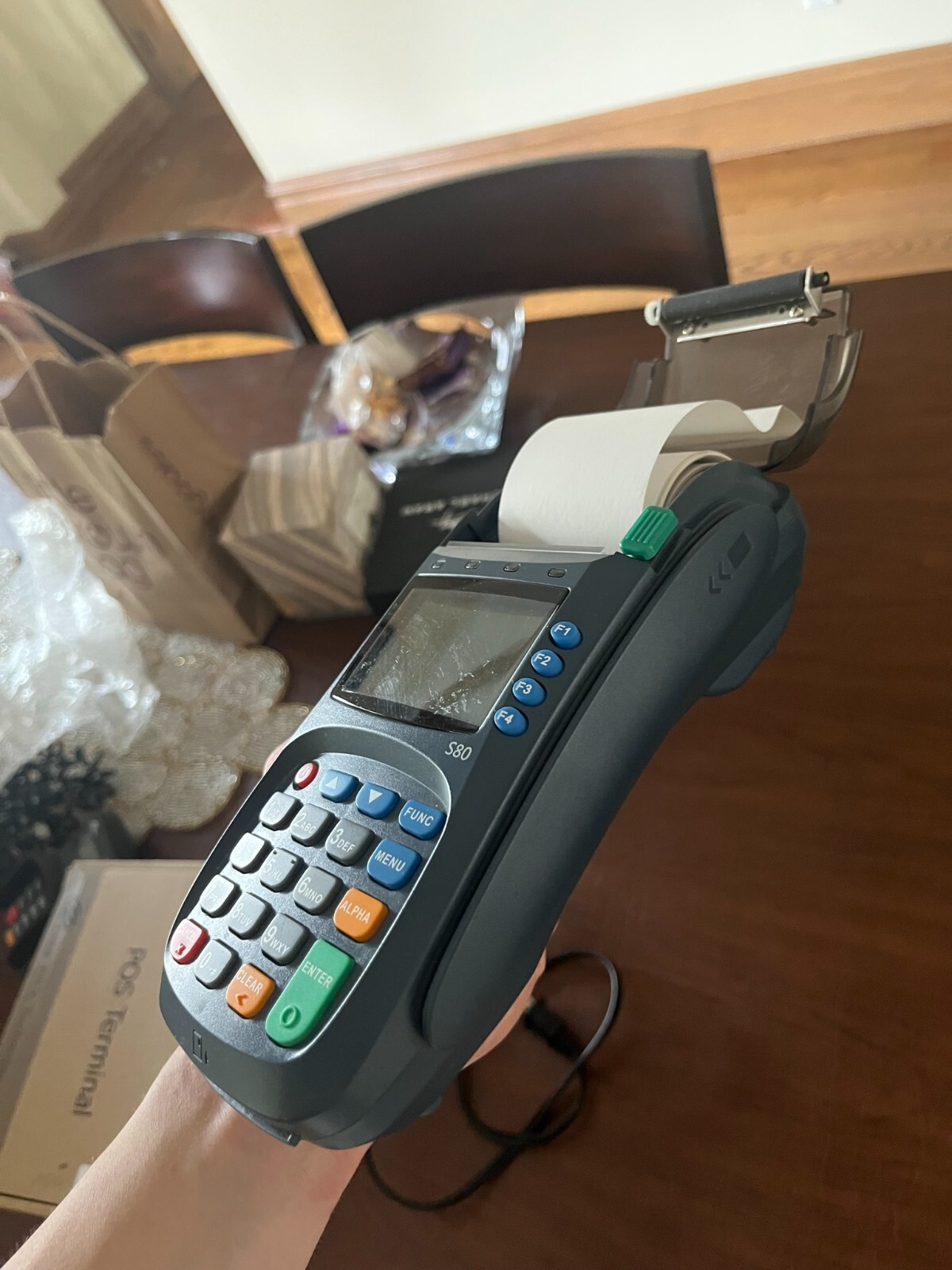 Unused Pax S80 Credit Card Terminal Card Reader