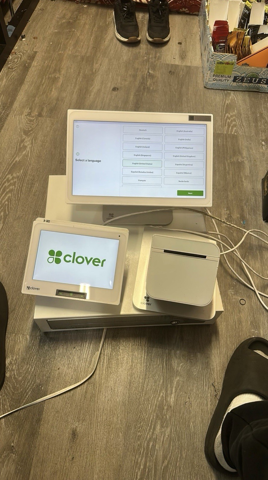 Clover POS System All In One Comes With Cash Drawer, Printer, Credit Card Reader
