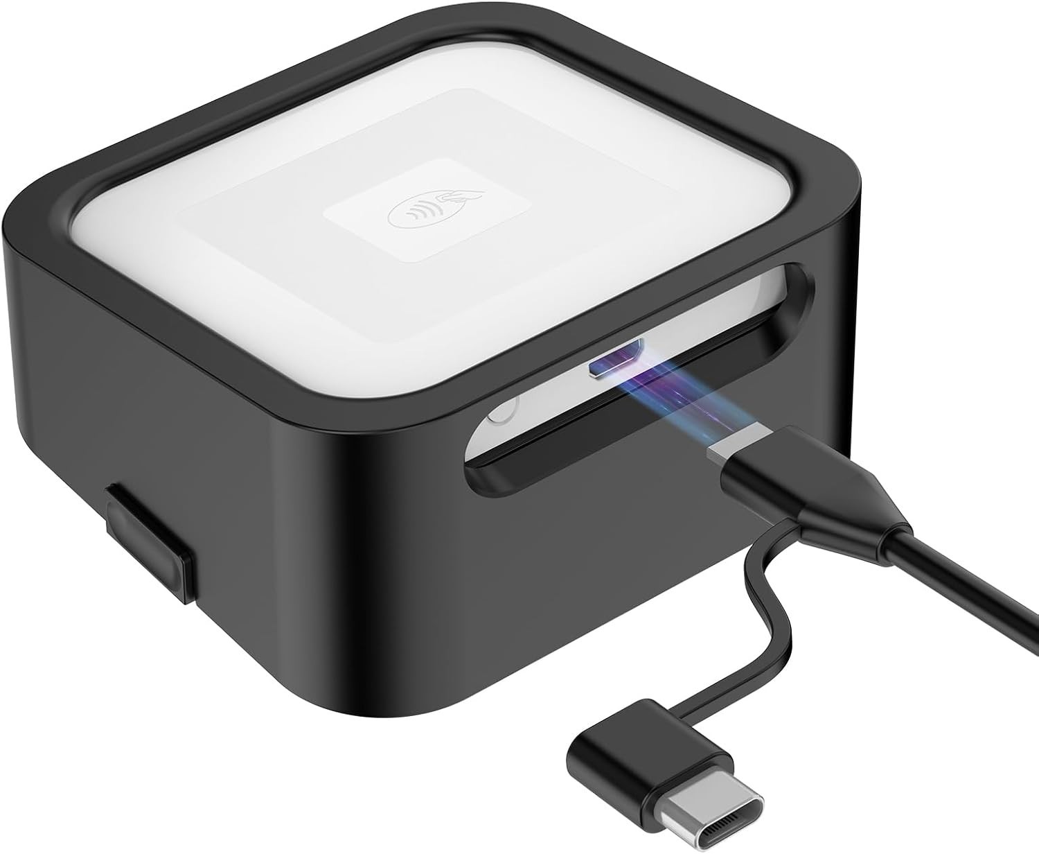 Portable Dock with Anti-Sleep Feature for Square Reader – Black, USB C Included