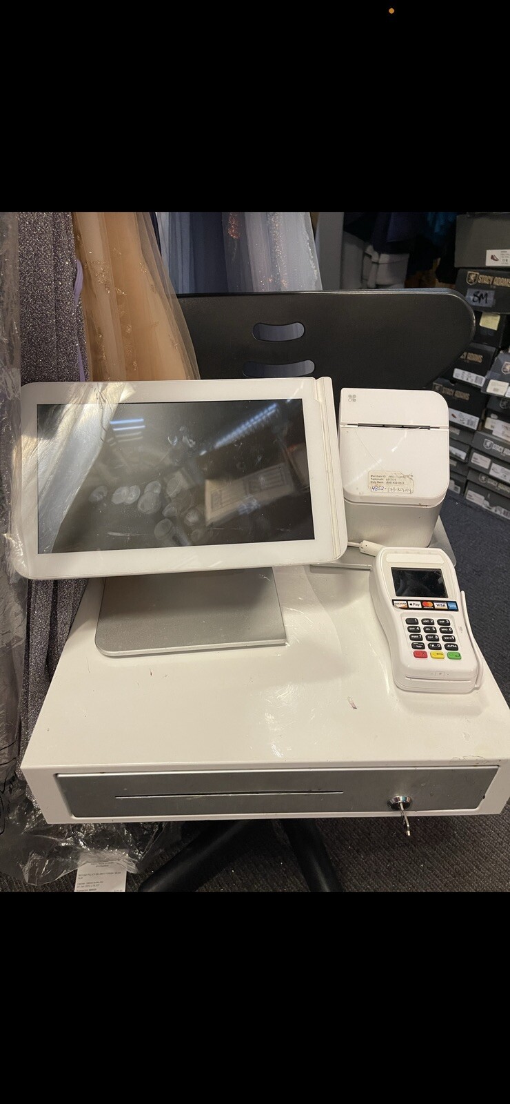Clover Point of Sale Complete System C100 POS Station P100 Printer & Card Reader