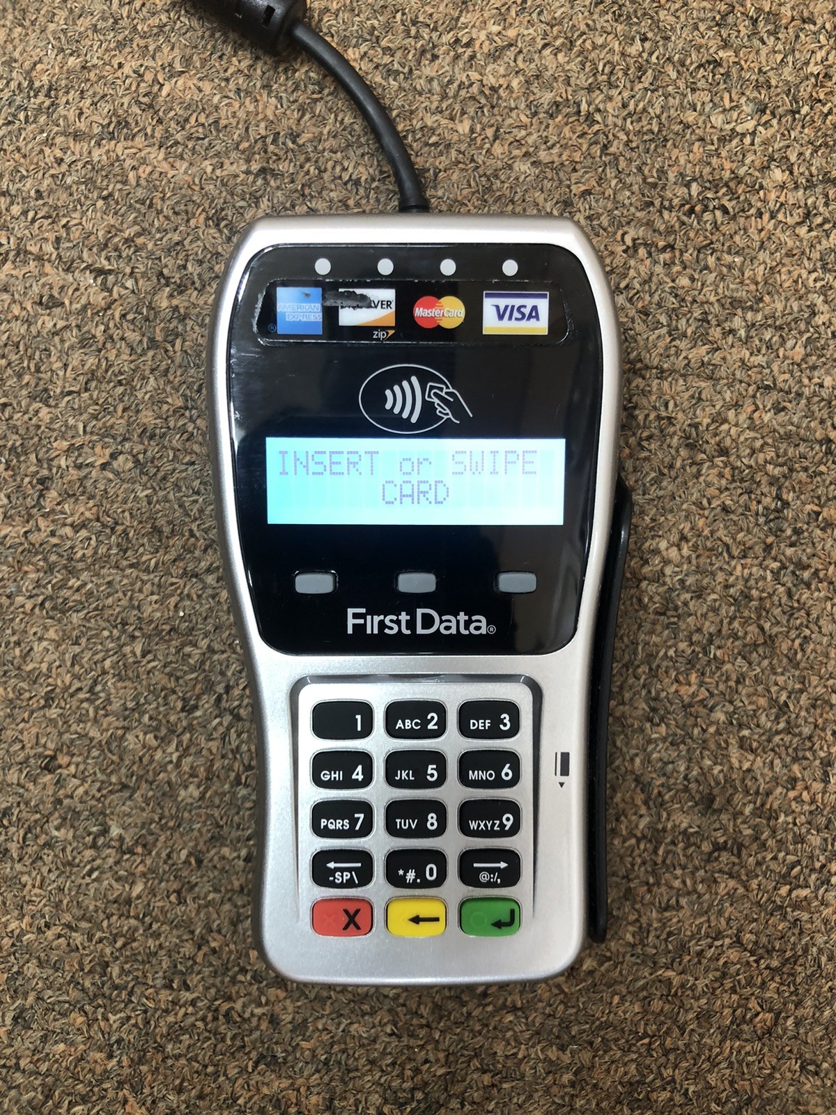 First Data FD-35 Credit Card Reader Pin Pad EMV USB powered