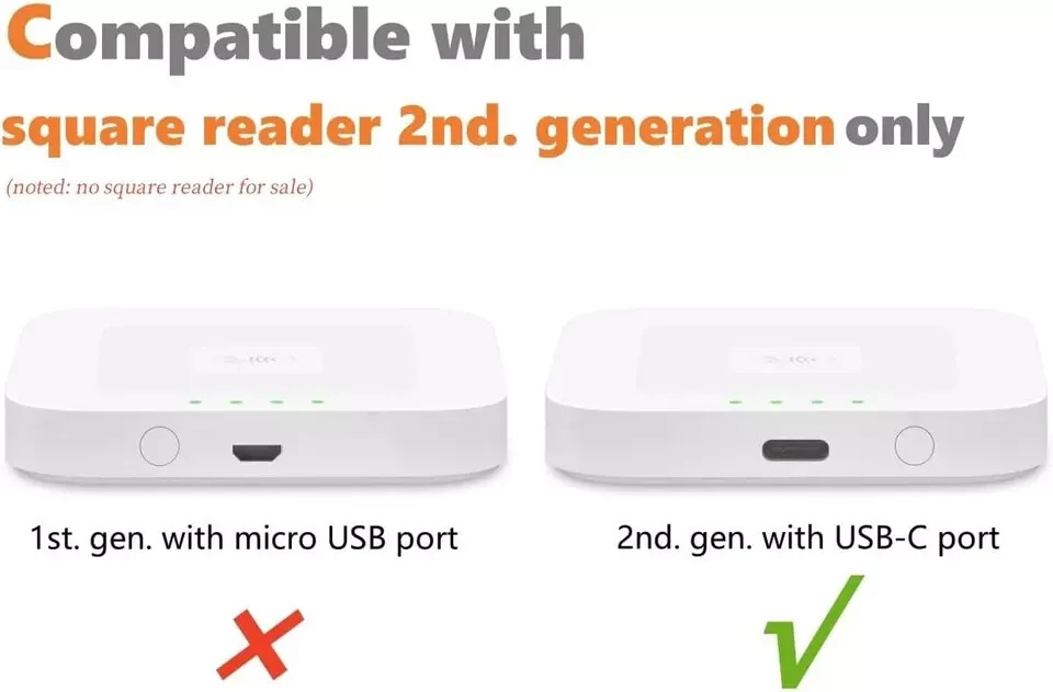 Square Dock for Square Reader 2Nd Generation, Holder Stand for Square Card Reade
