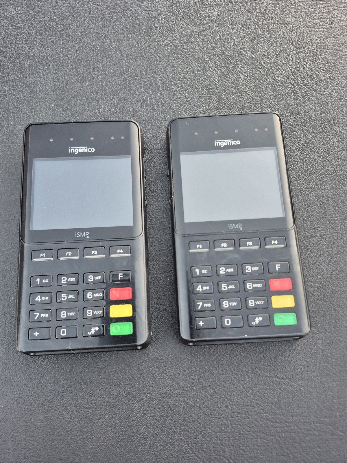 2X INGENICO ISMP IMP657-11P3556A PORTABLE POS TERMINAL B1
