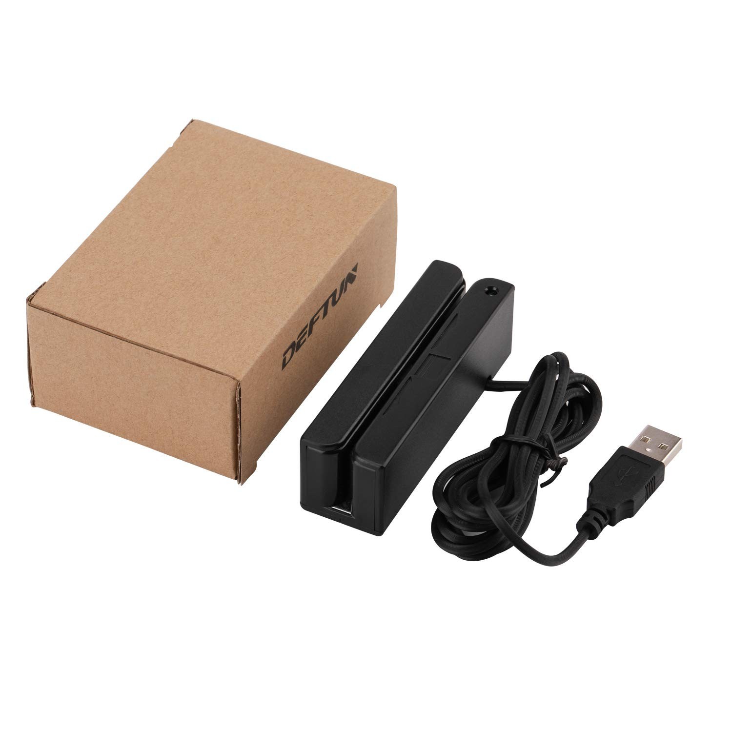 USB Magnetic Credit Card Reader – 3 Tracks Mini Swipe Reader for Payments