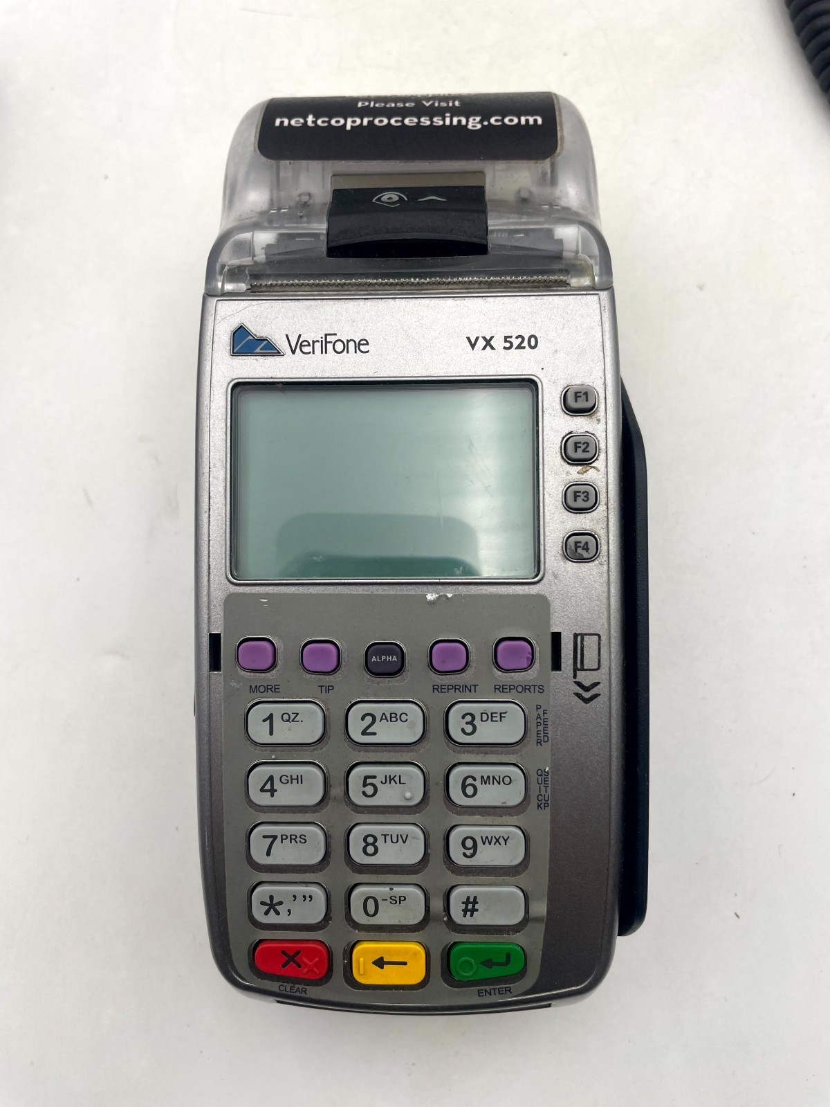 Lot of 2 VeriFone VX520 & VX805 Credit Card Payment Terminal Silver with Adapter