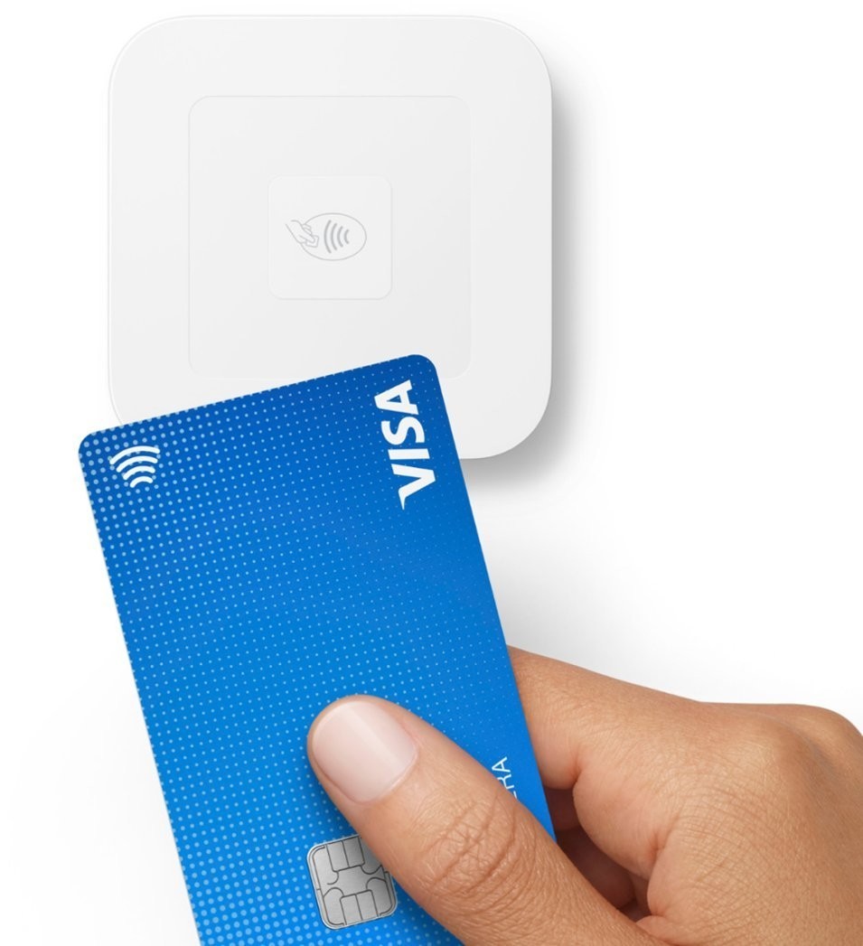 New Square Card Reader for Contactless and Chip 2nd Generation White