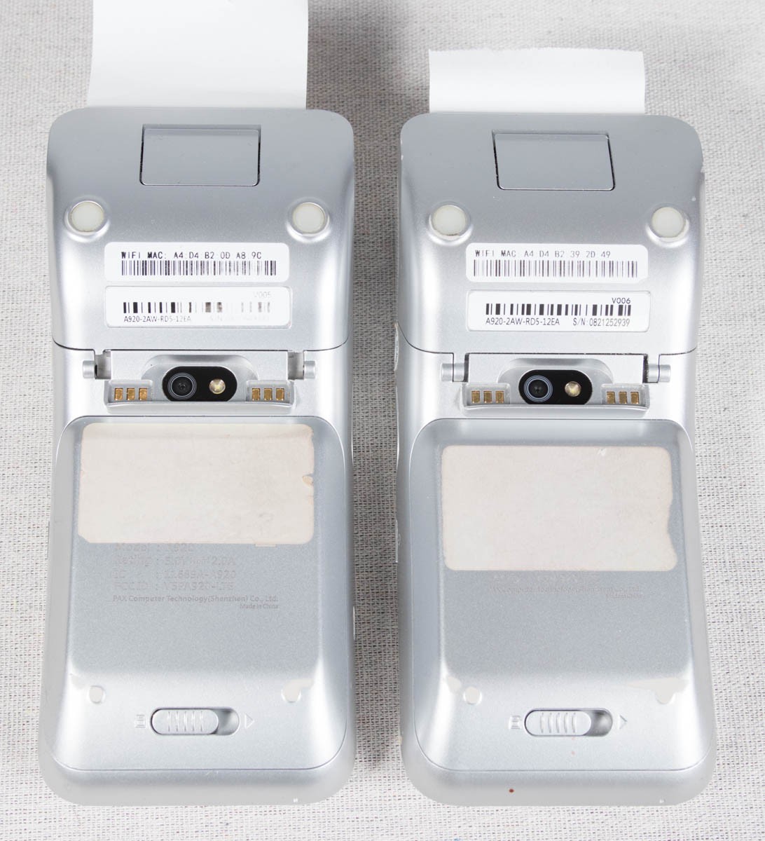 2x A920 Mobile Tablet Terminal POS Card Processor – Tested Working – no chargers
