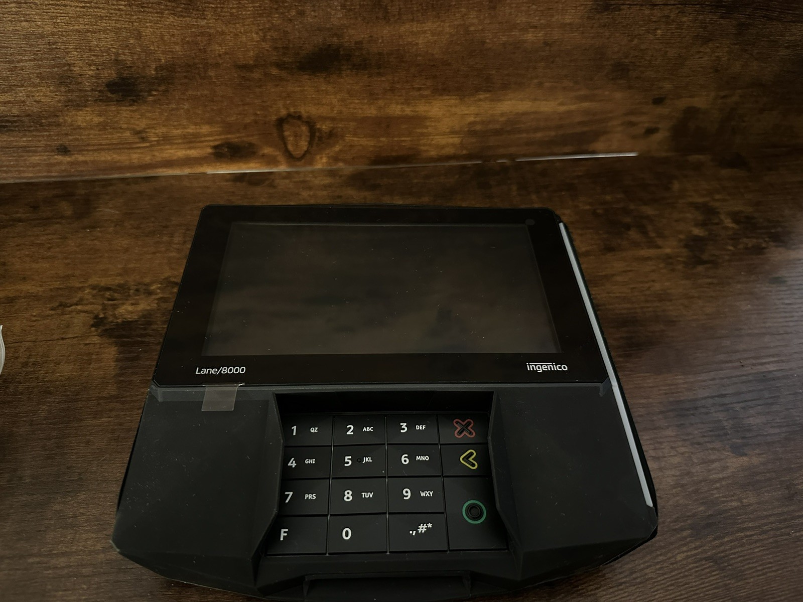 Ingenico Lane 8000 LAN800-USSCN30A Credit Card Terminal w/ Havis Mount