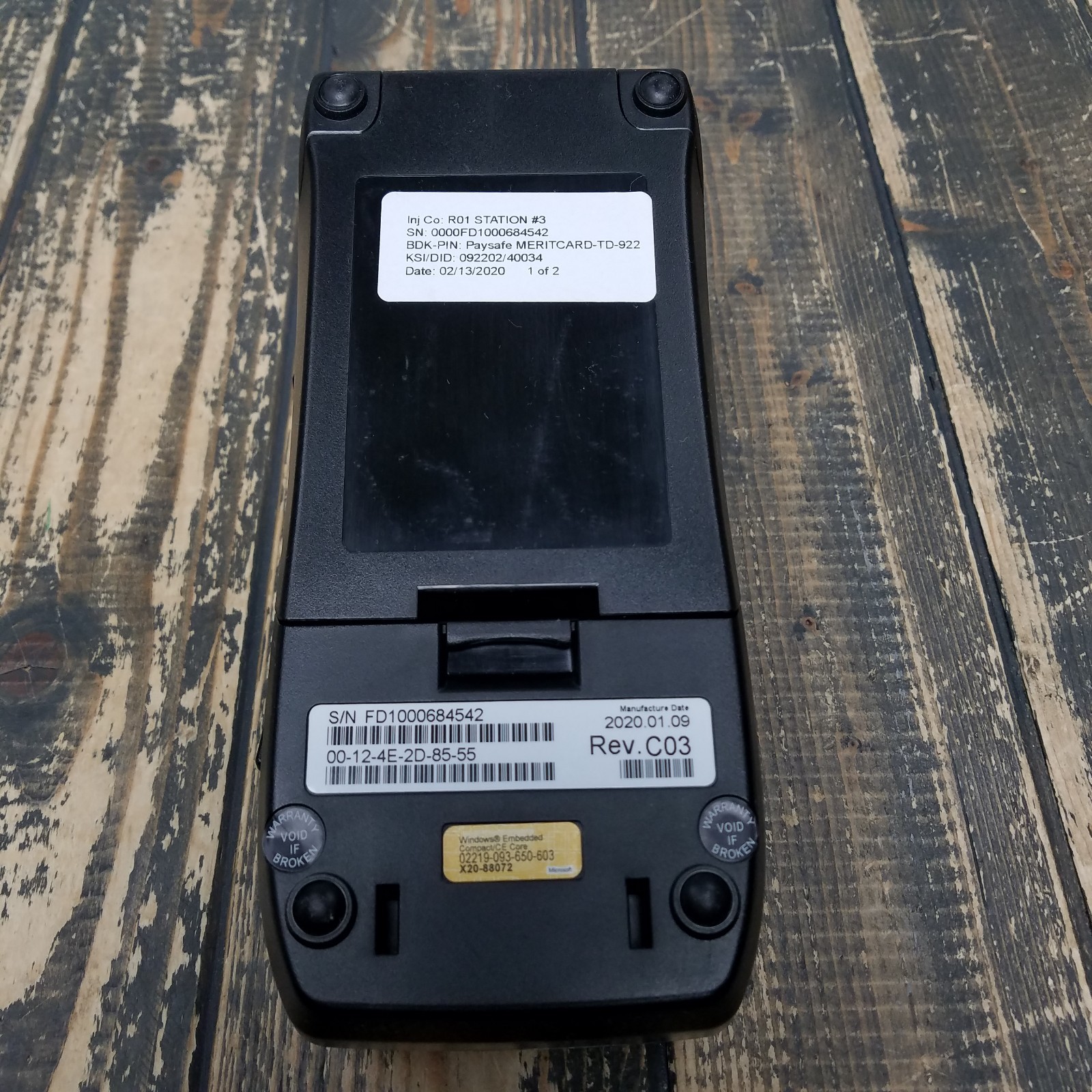 First Data FD130 Credit Card Terminal in BOX with Adapter and Paper + BOX