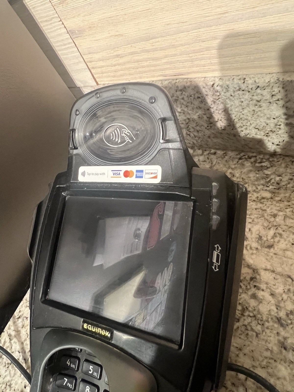 Equinox L5300 Credit Card Terminal – Black – W/ Power Cord & HD Adjustable Mount