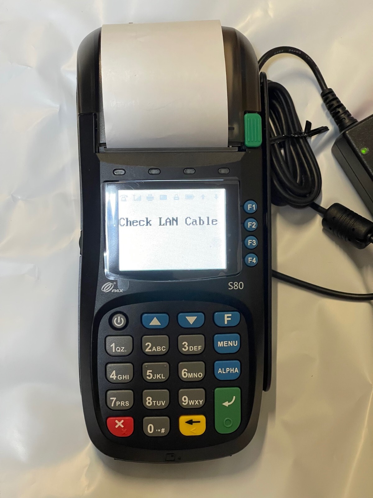 PAX S80 POS Credit Card Terminal Plus Accessories in Orig. Box, Great Condition