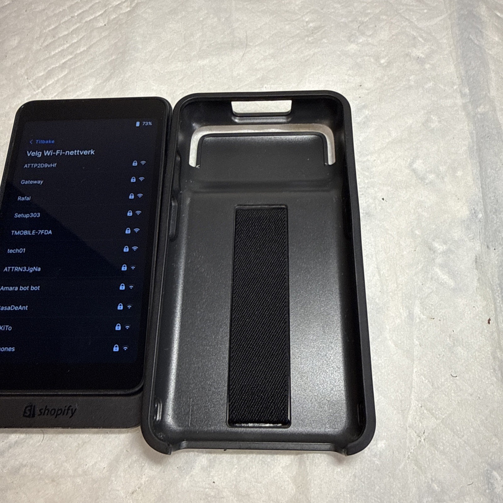 Shopify POS GO S2001 Handheld Portable Card Reader & Barcode Scanner No Pwr Cord