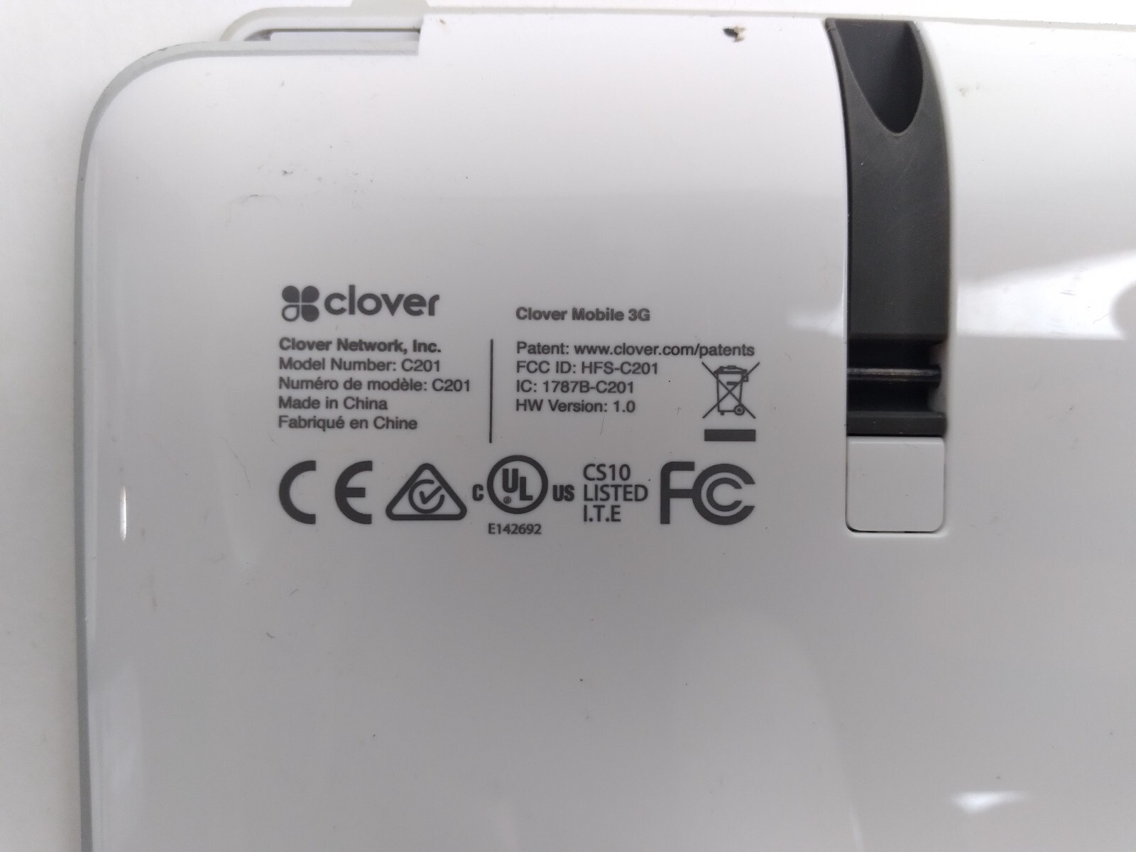 Clover C201 Mobile Portable POS Touchscreen Card Reader & Scanner UNIT ONLY Read