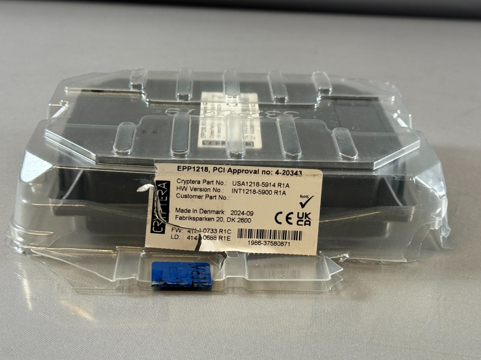 Cryptera EPP1218 Key Pin Pad | USA1218-5912 R1A, INT1218-5900 R1A
