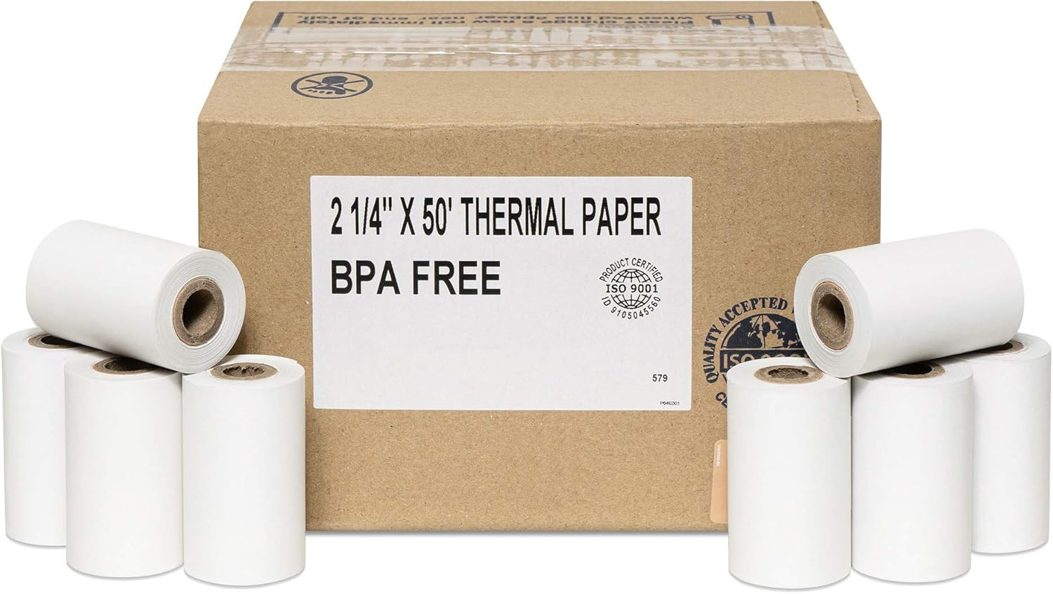 2-1/4 X 70 Thermal Paper Verifone VX520 Ingenico ICT220 ICT250 First Data FD400
