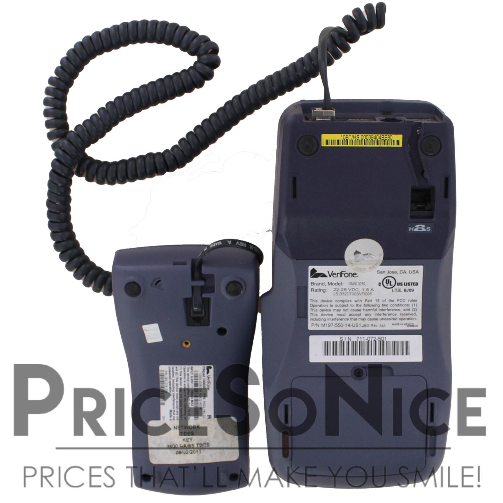 Verifone Omni 3750 Wired Digital POS System & PinPad 1000SE