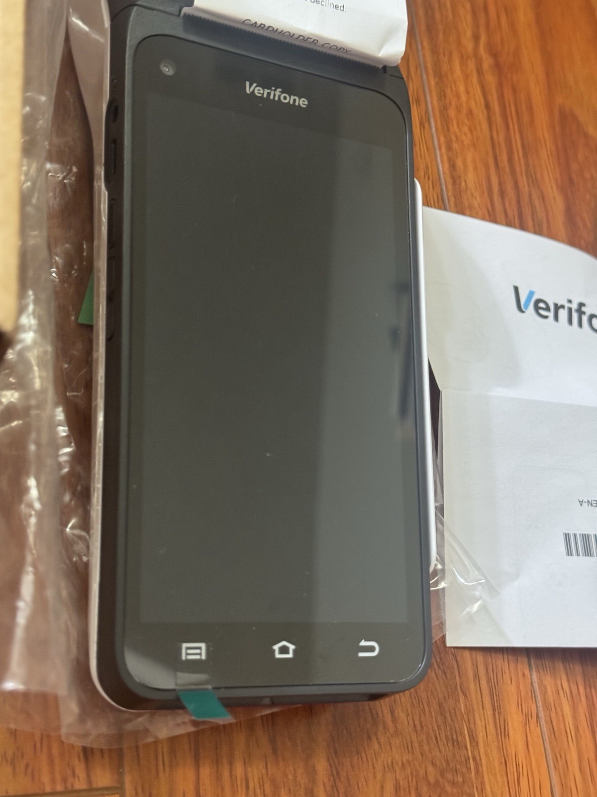 VERIFONE T650P PORTABLE CREDIT CARD TERMINAL 4G WIFI BLUETOOTH PRINTER