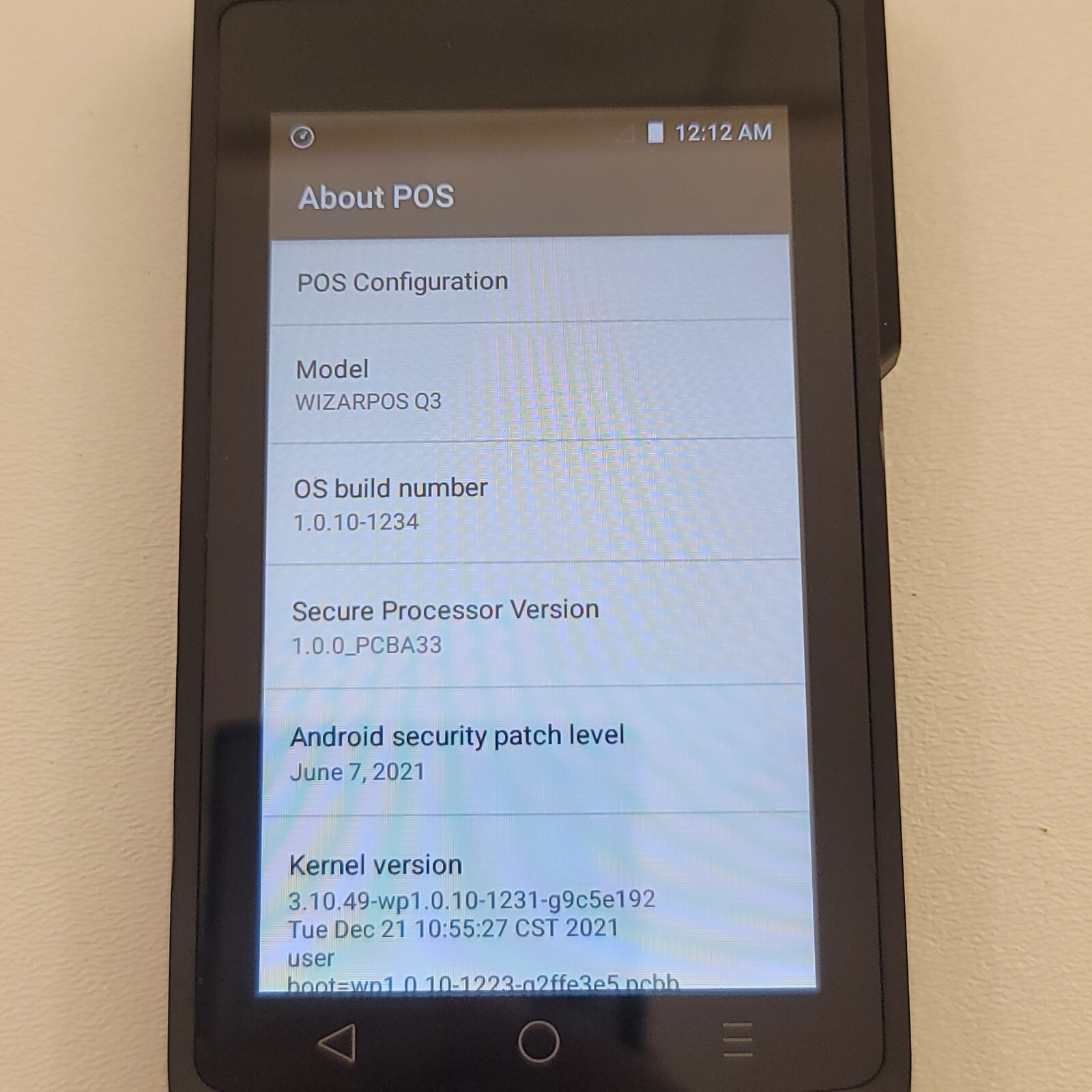 Charge Anywhere WizarPOS Q3 Android Pocket Smart mPOS Terminal Touchscreen