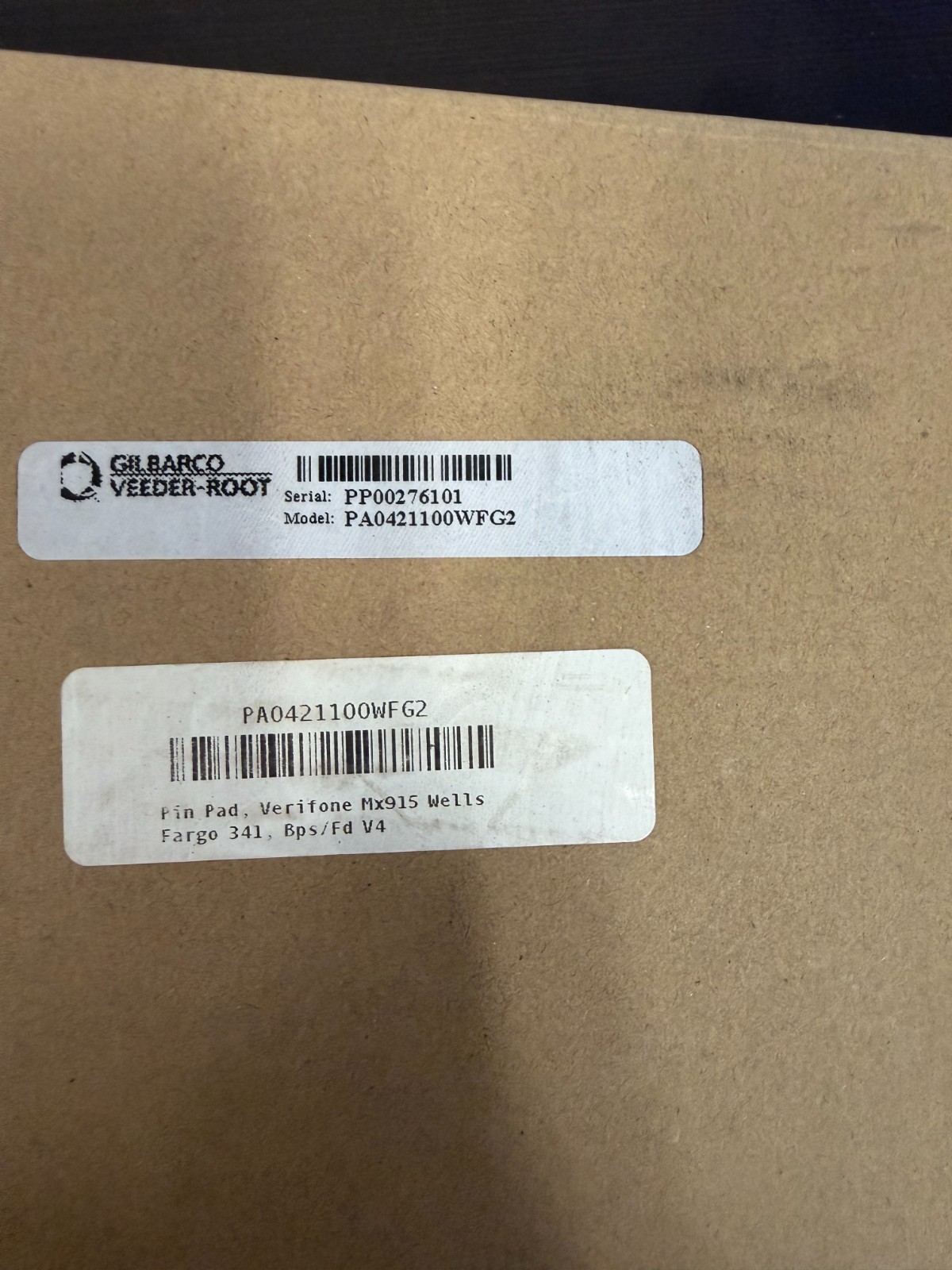 Verifone mx 915 pinpad for Gilbarco Passport PA0421100WFG2 Wells Fargo 341