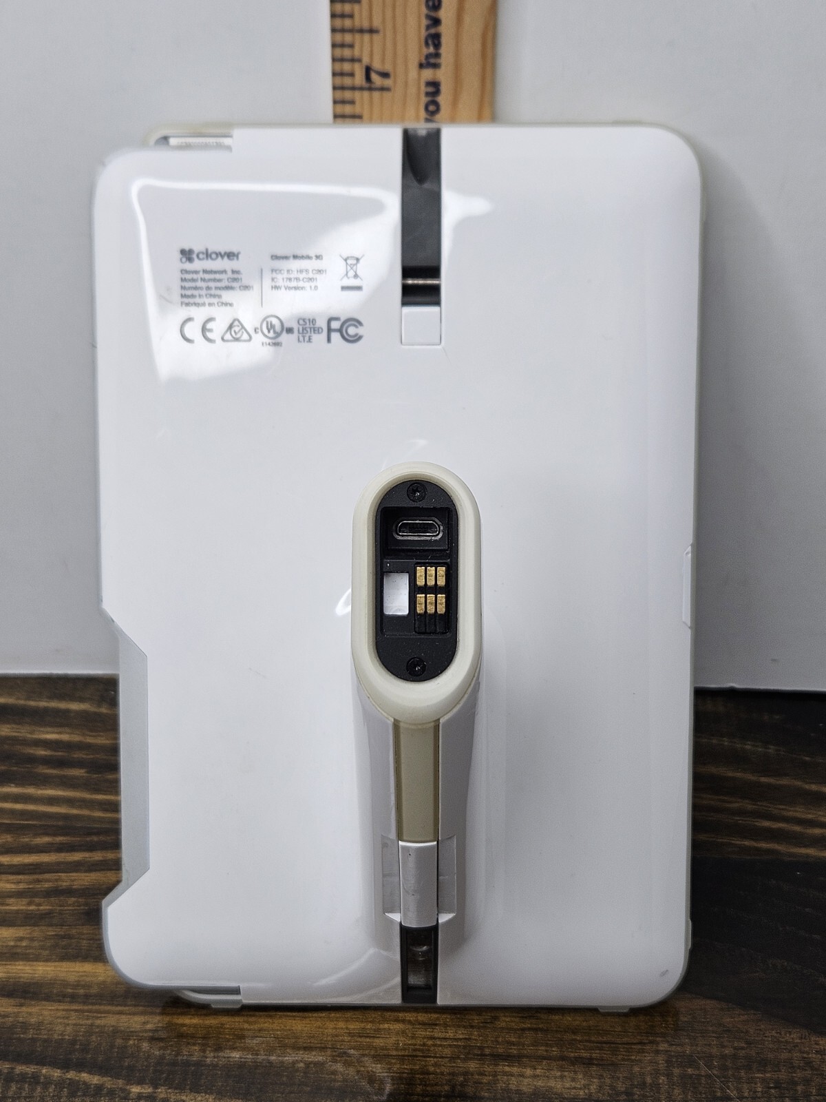 Clover C201 Mobile Handheld POS No Power Cord No Base (Untested)