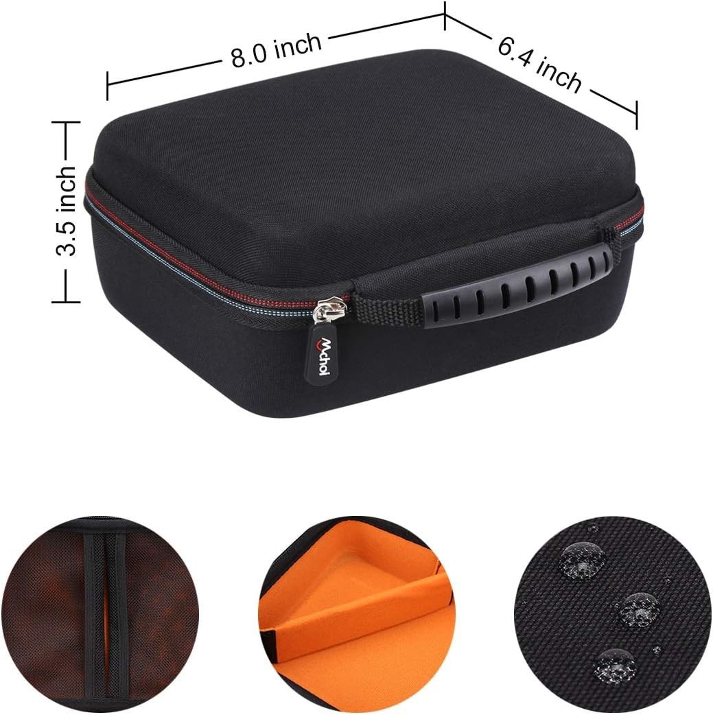 Compact Zippered Hard Case for Square Terminal & Printer Paper – 4 Compartments