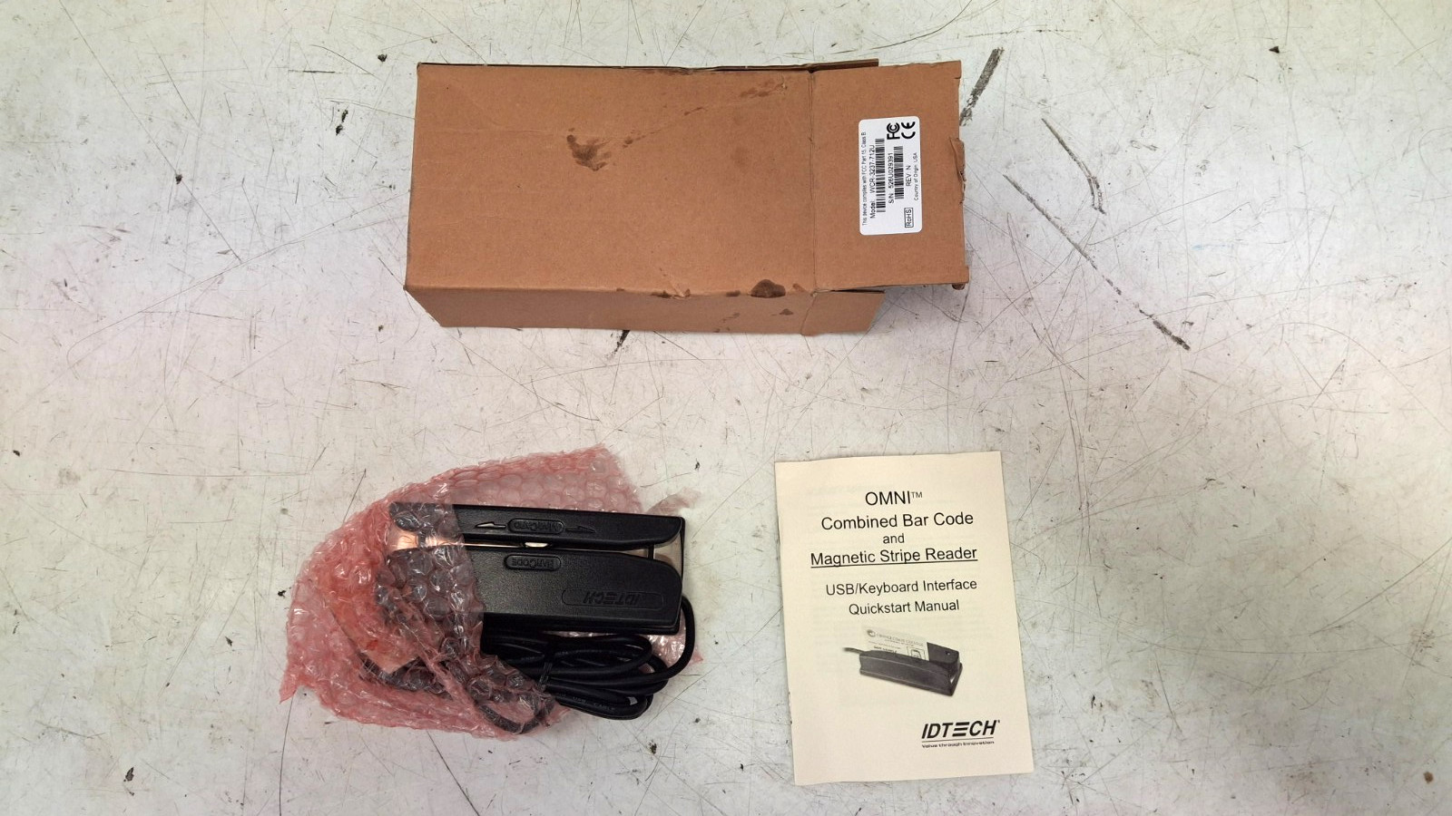 OMNI Combined Bar Code & Magnetic Stripe Reader-USB/Keyboard Interface (WCR3237)