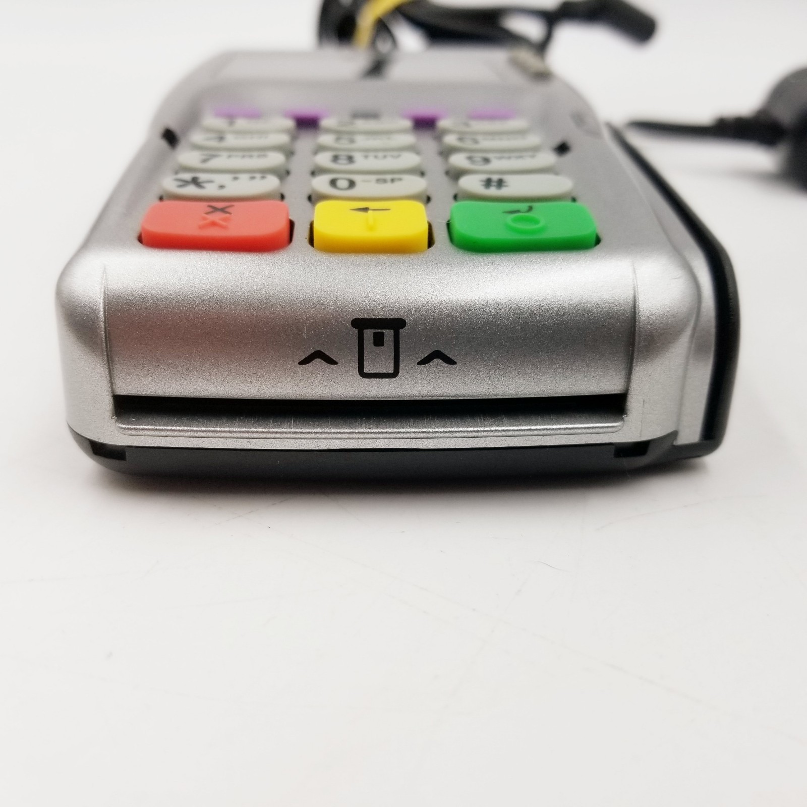 VeriFone VX805 CTLS Pin Pad Tamper Chip Credit Card Reader Power Cord VX 805