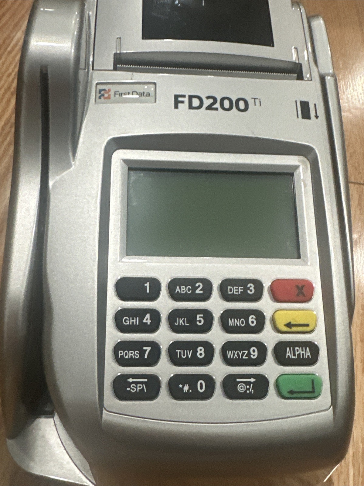 First Data FD200TI (Dial/IP) Credit Card Machine No Power Supply