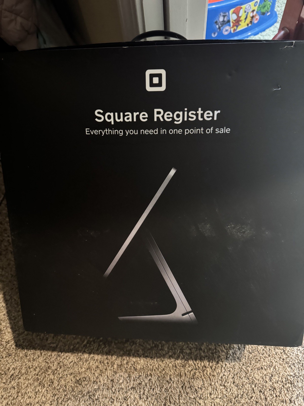Used with box SQUARE POS SYSTEM REGISTER. Black with printer